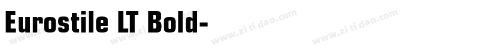 Eurostile LT Bold字体转换
